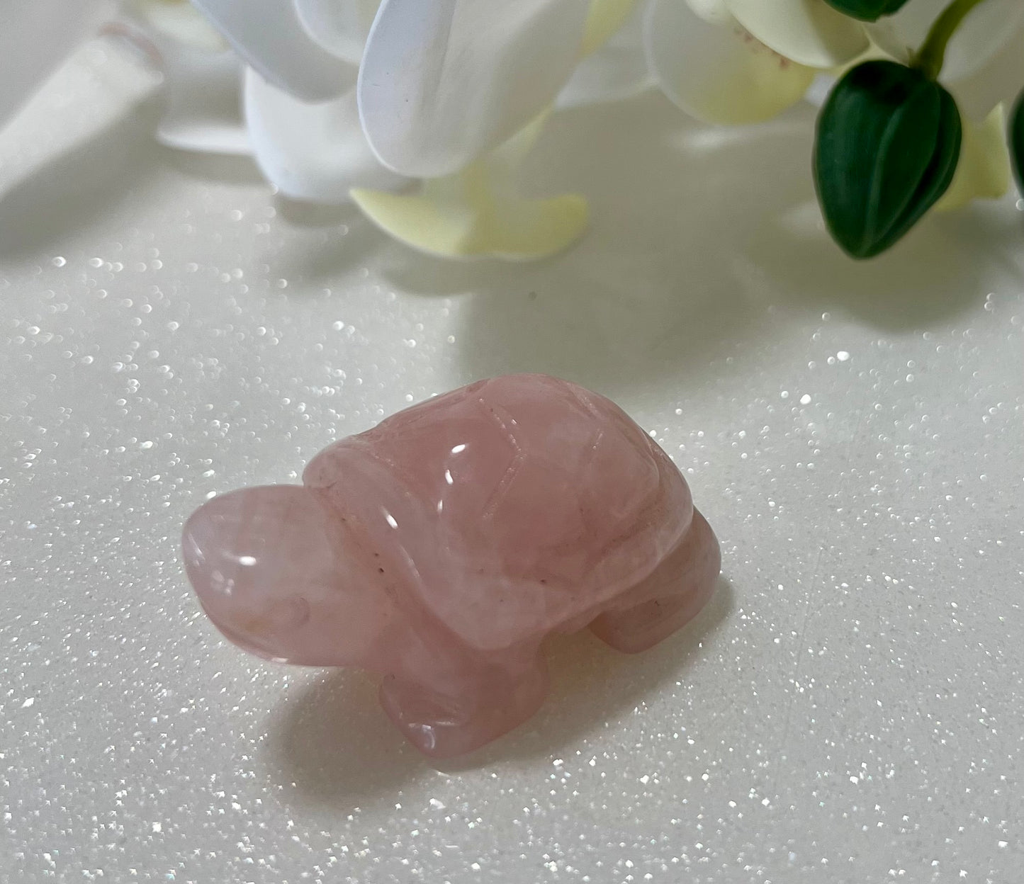 ROSE QUARTZ TURTLE
