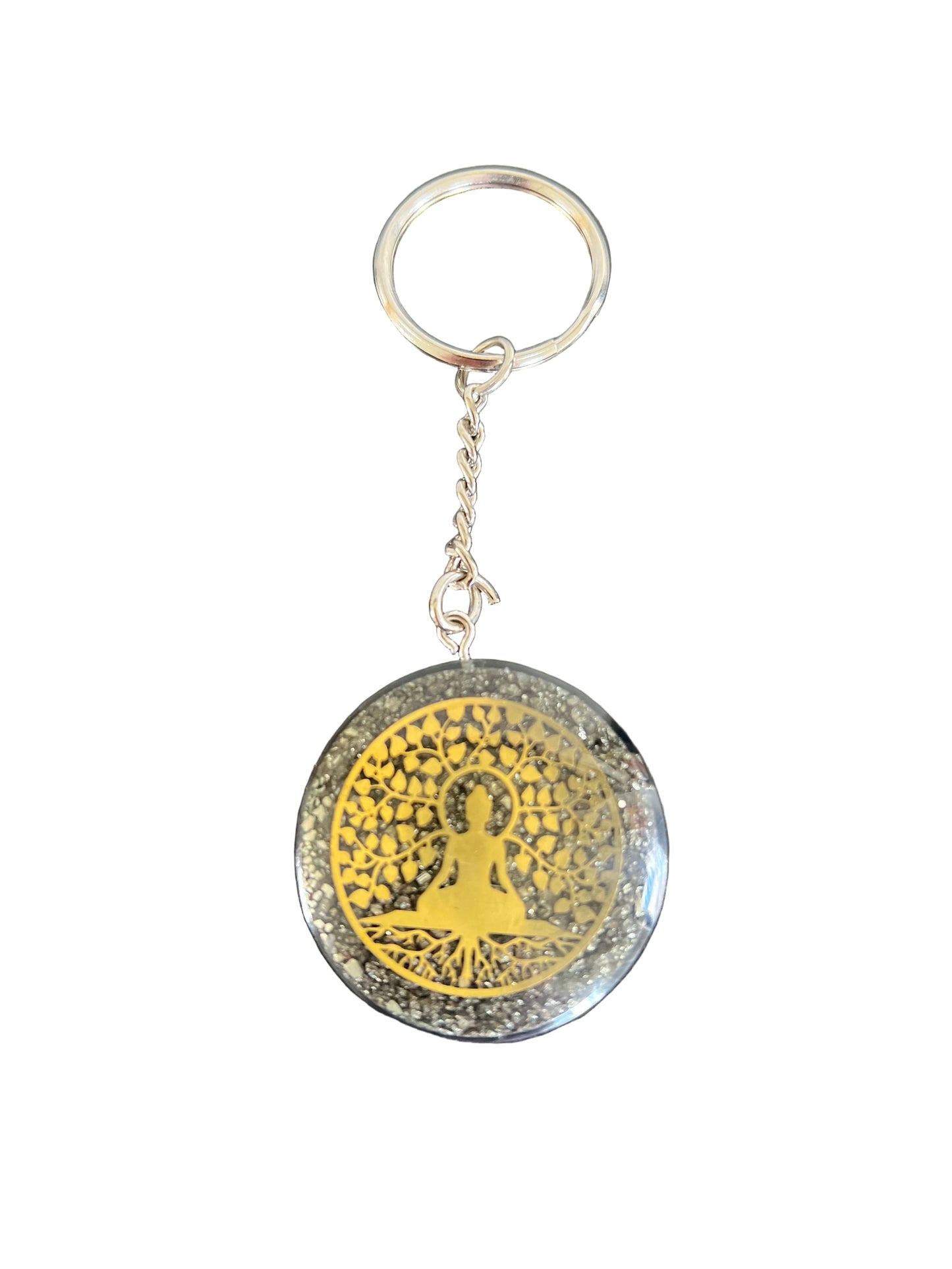 PYRITE: TREE OF LIFE KEYCHAIN