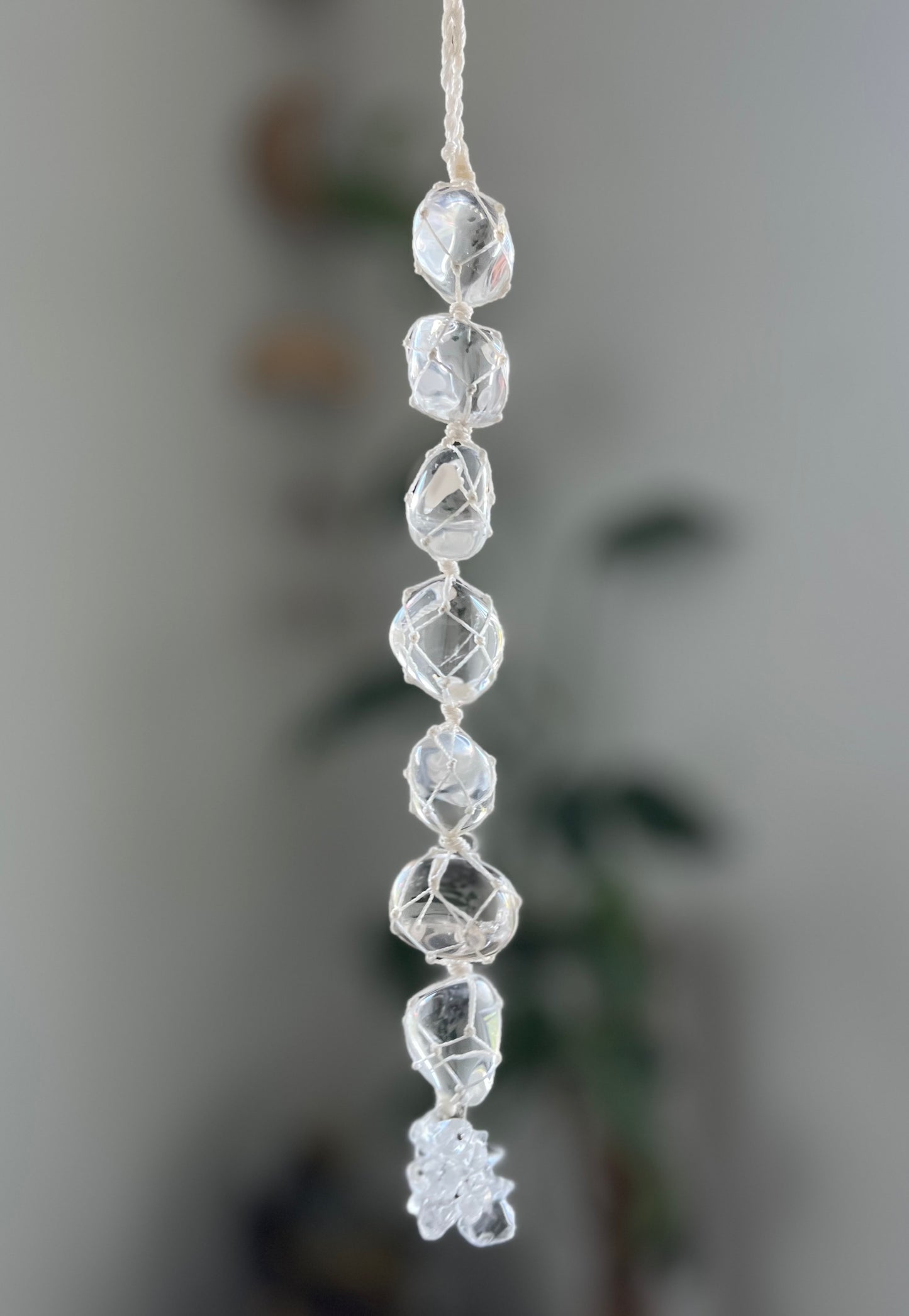 CLEAR QUARTZ CRYSTAL HANGING
