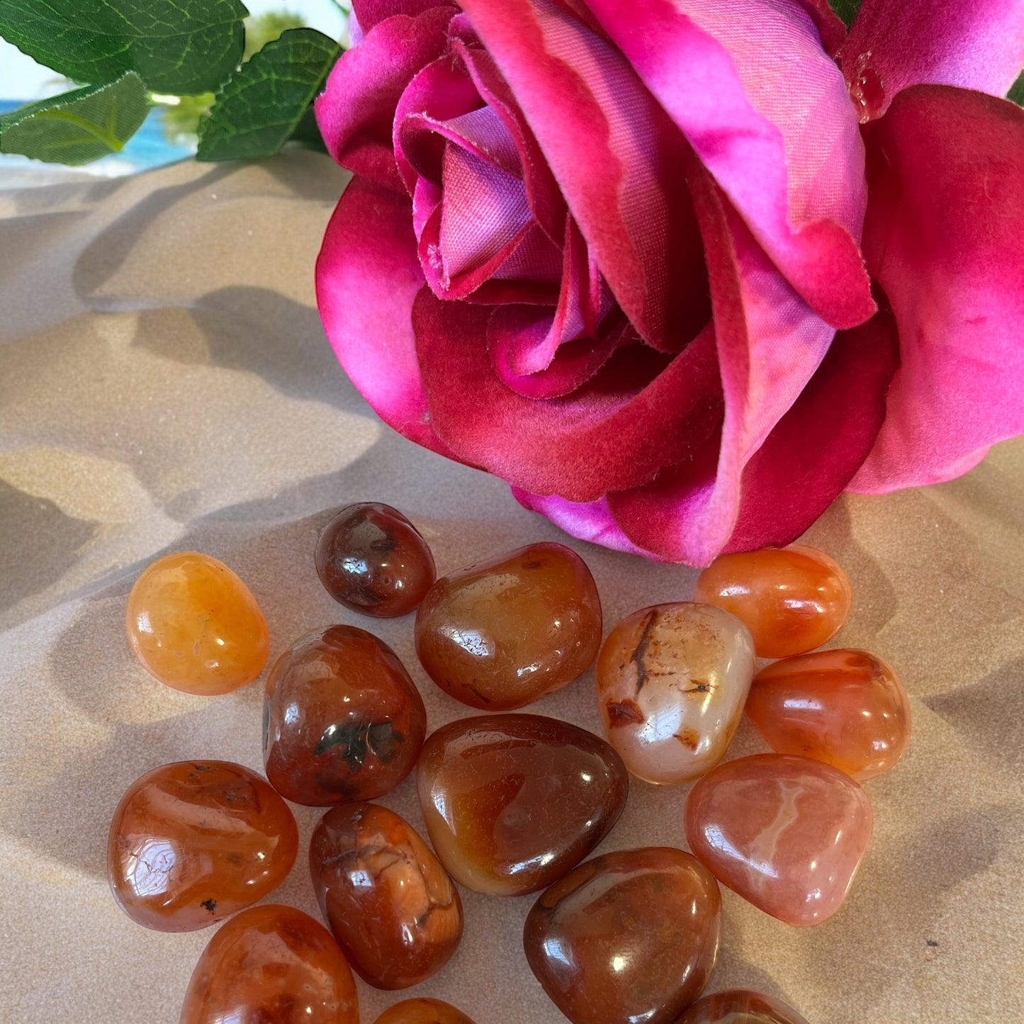 CARNELIAN TUMBLE STONE