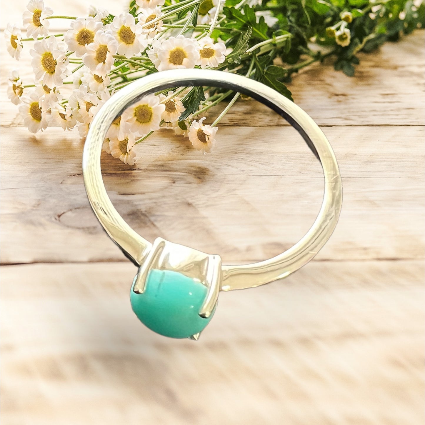 STERLING SILVER TURQUOISE RING