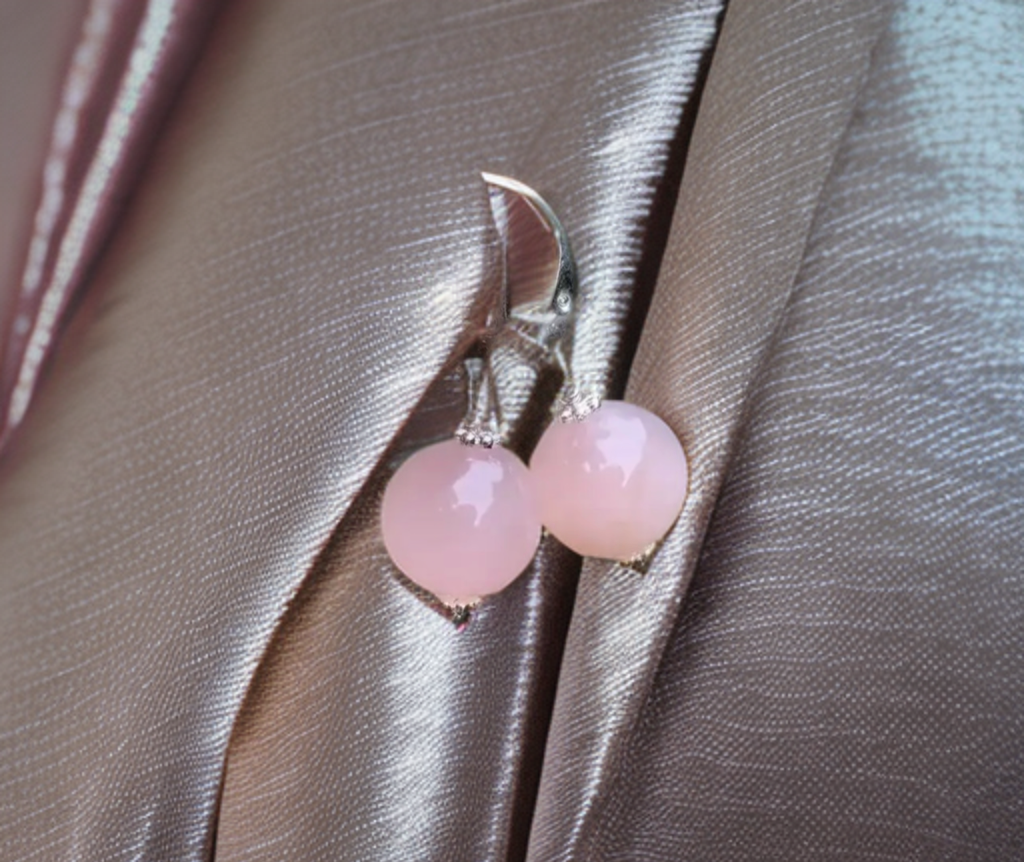 ROSE QUARTZ STERLING SILVER EARRINGS