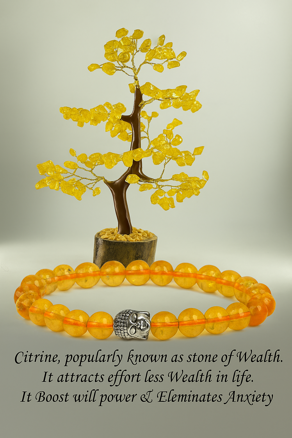 Citrine Tree & Bracelet Combo – Double the Prosperity
