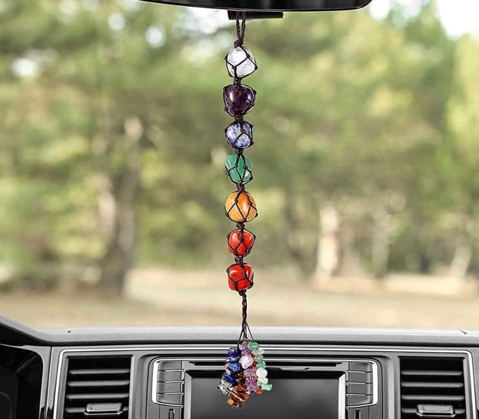 SEVEN CHAKRAS CRYSTALS HANGING