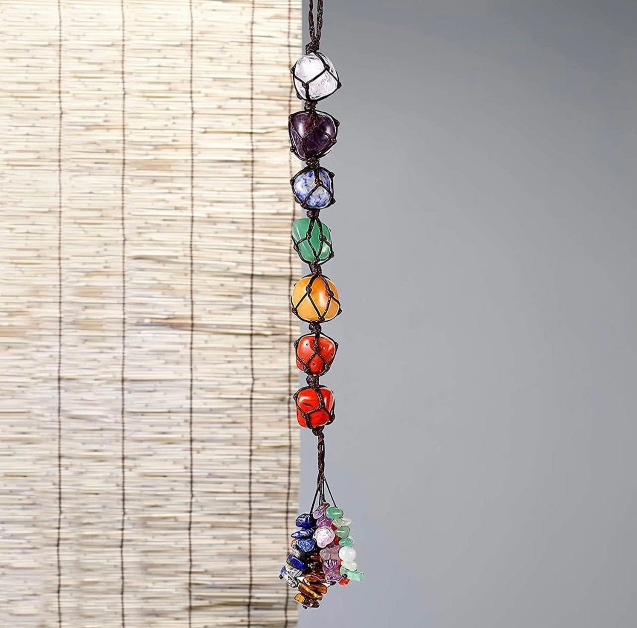 SEVEN CHAKRAS CRYSTALS HANGING