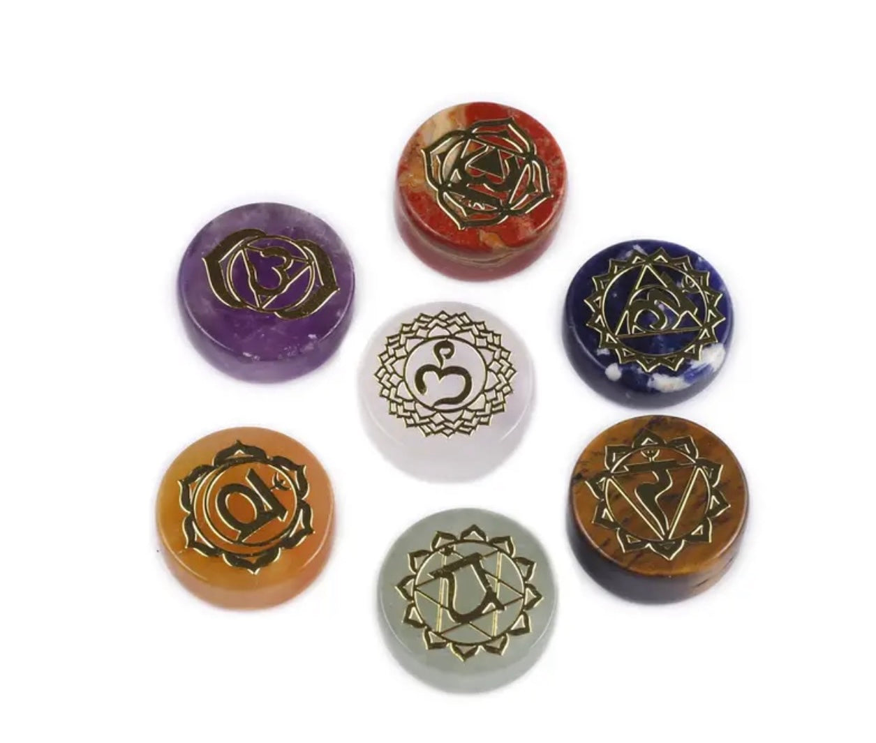 SEVEN CHAKRA STONE SET