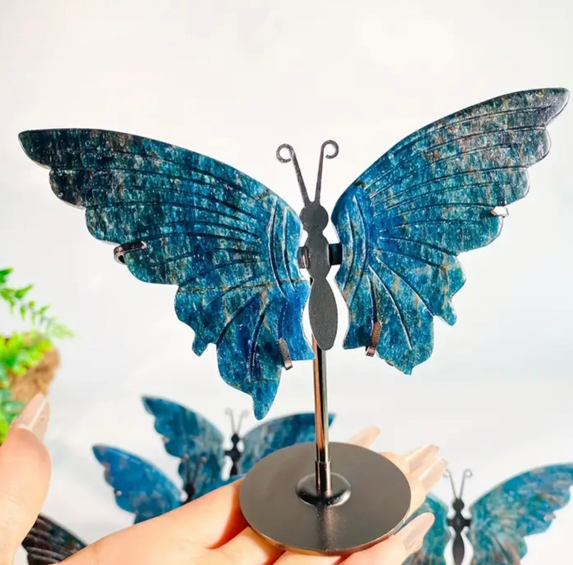 BLUE APATITE BUTTERFLY
