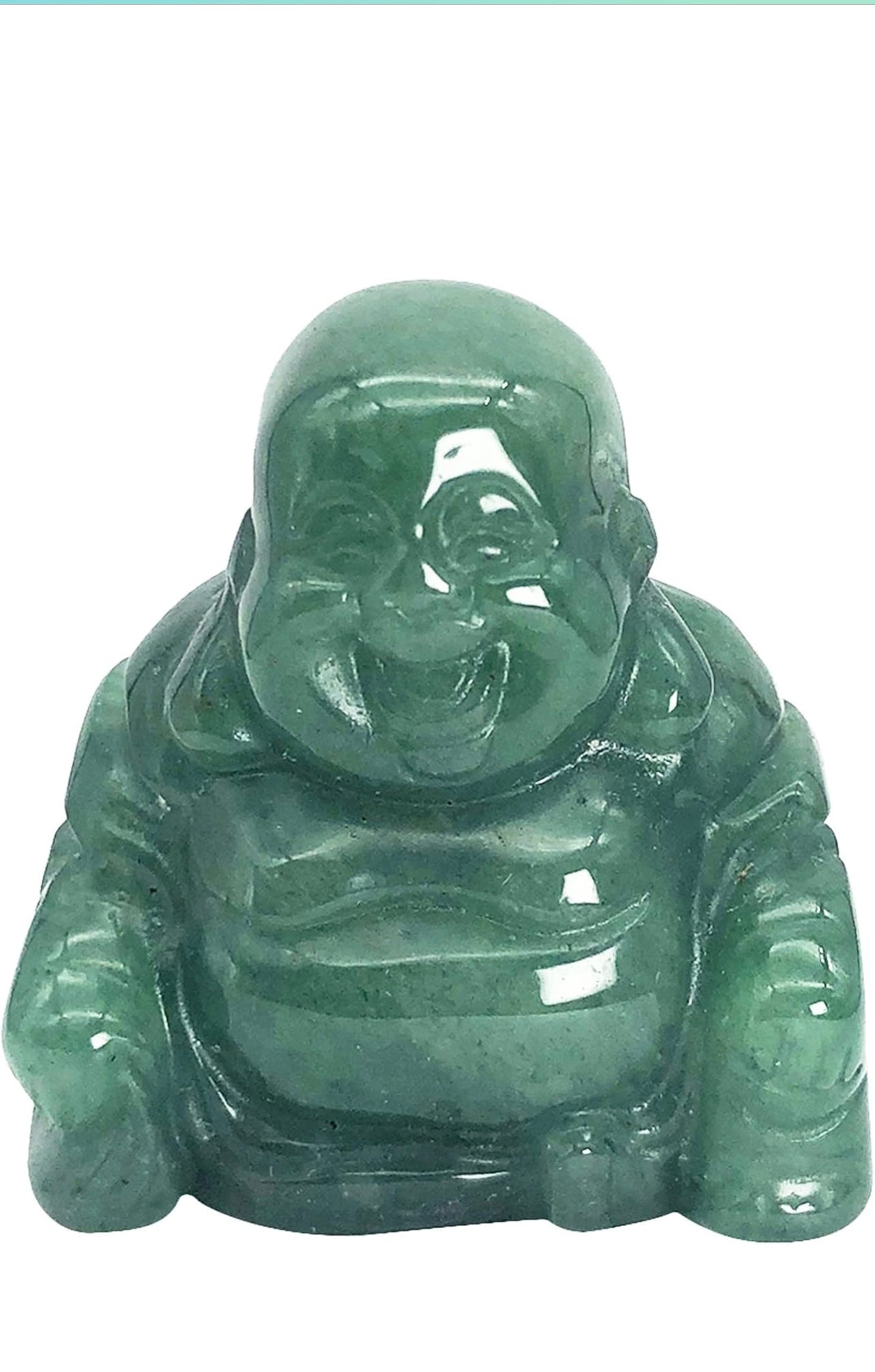 GREEN AVENTURINE LAUGHING BUDDHA