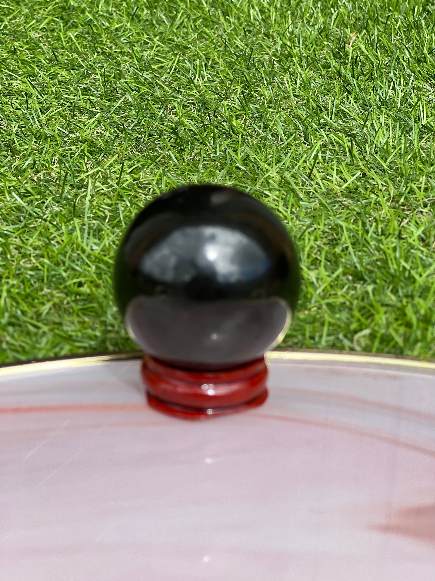 BLACK OBSIDIAN SPHERE