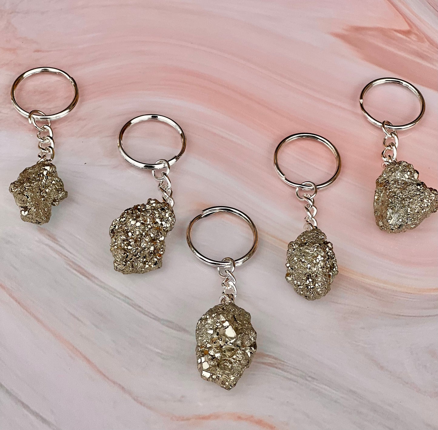 PERU PYRITE KEYCHAINS