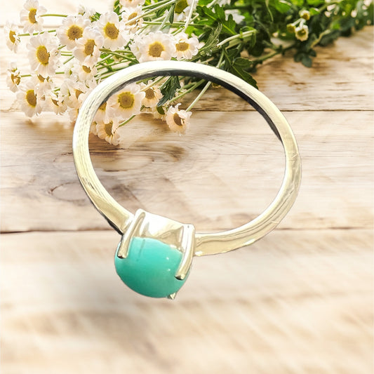 STERLING SILVER TURQUOISE RING