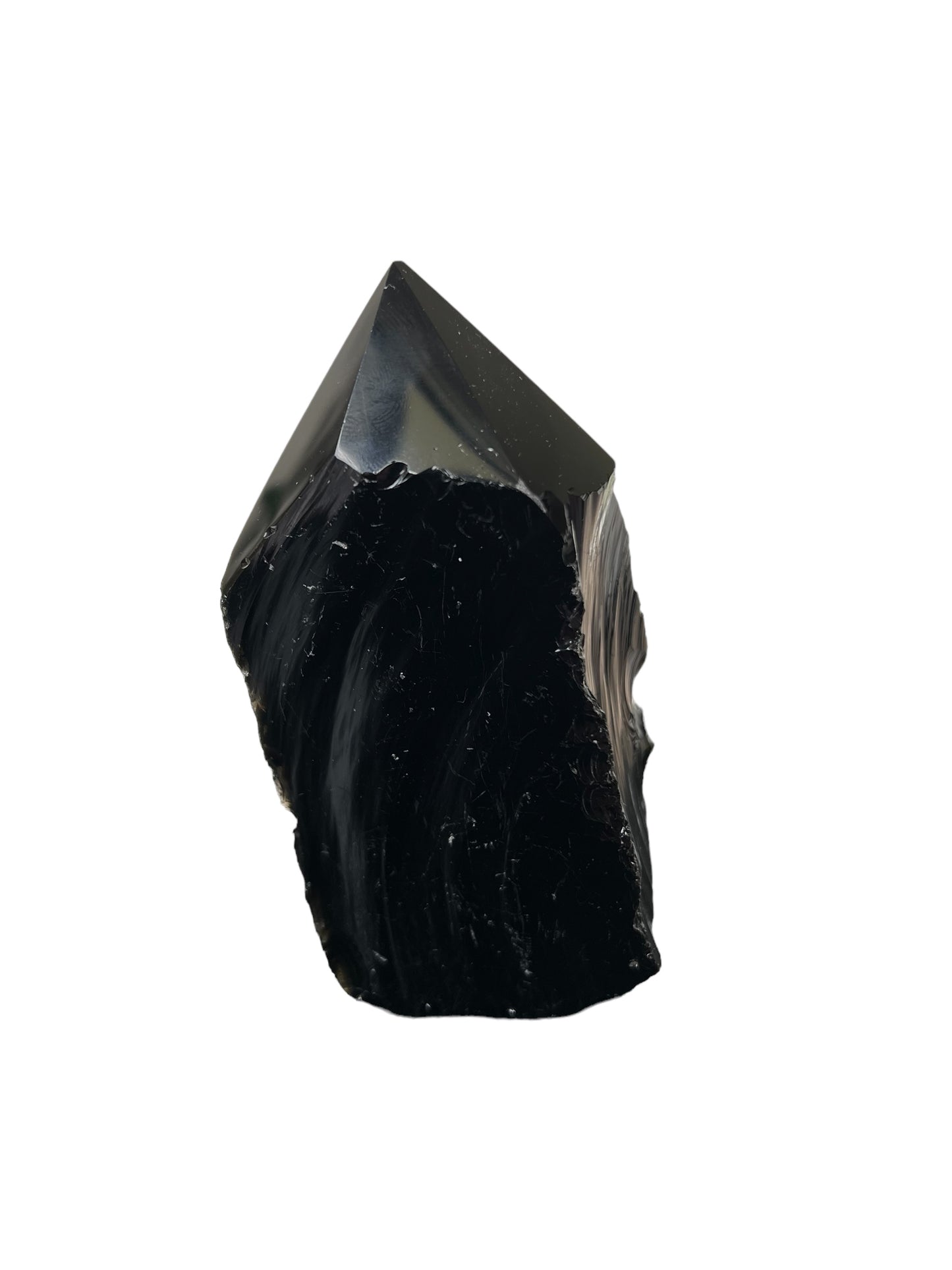 BLACK OBSIDIAN CUT BASE POINT