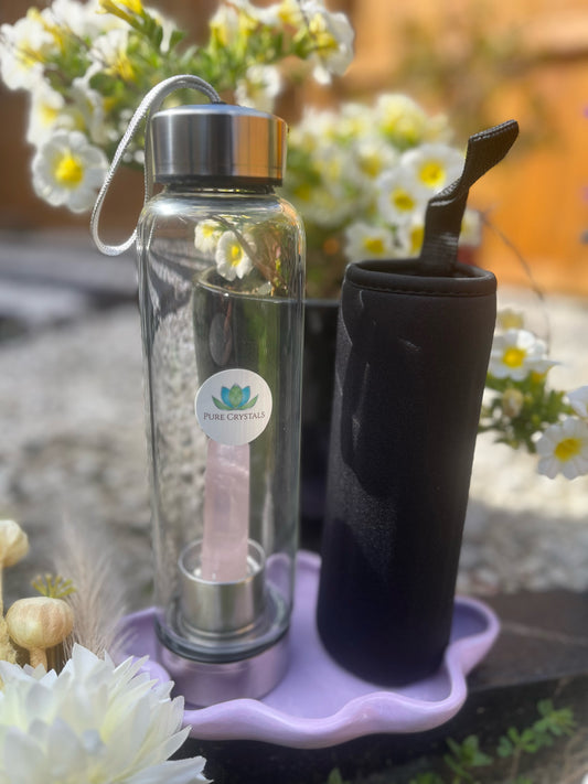 ROSE QUARTZ WATER BOTTLE